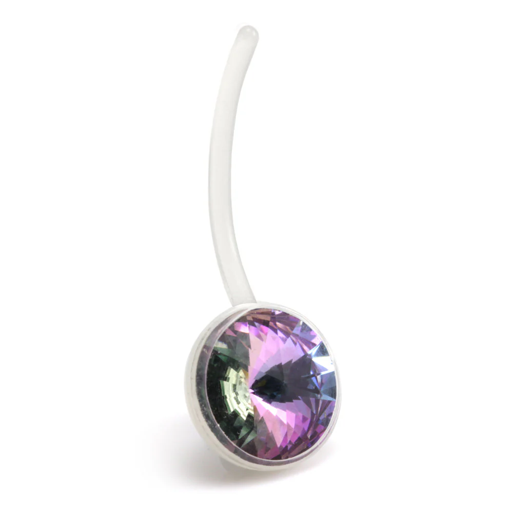 10mm Gem Clear Bioflex Navel - Image 2