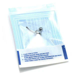 10x Sterile Titanium External Thread Jewelled Navels