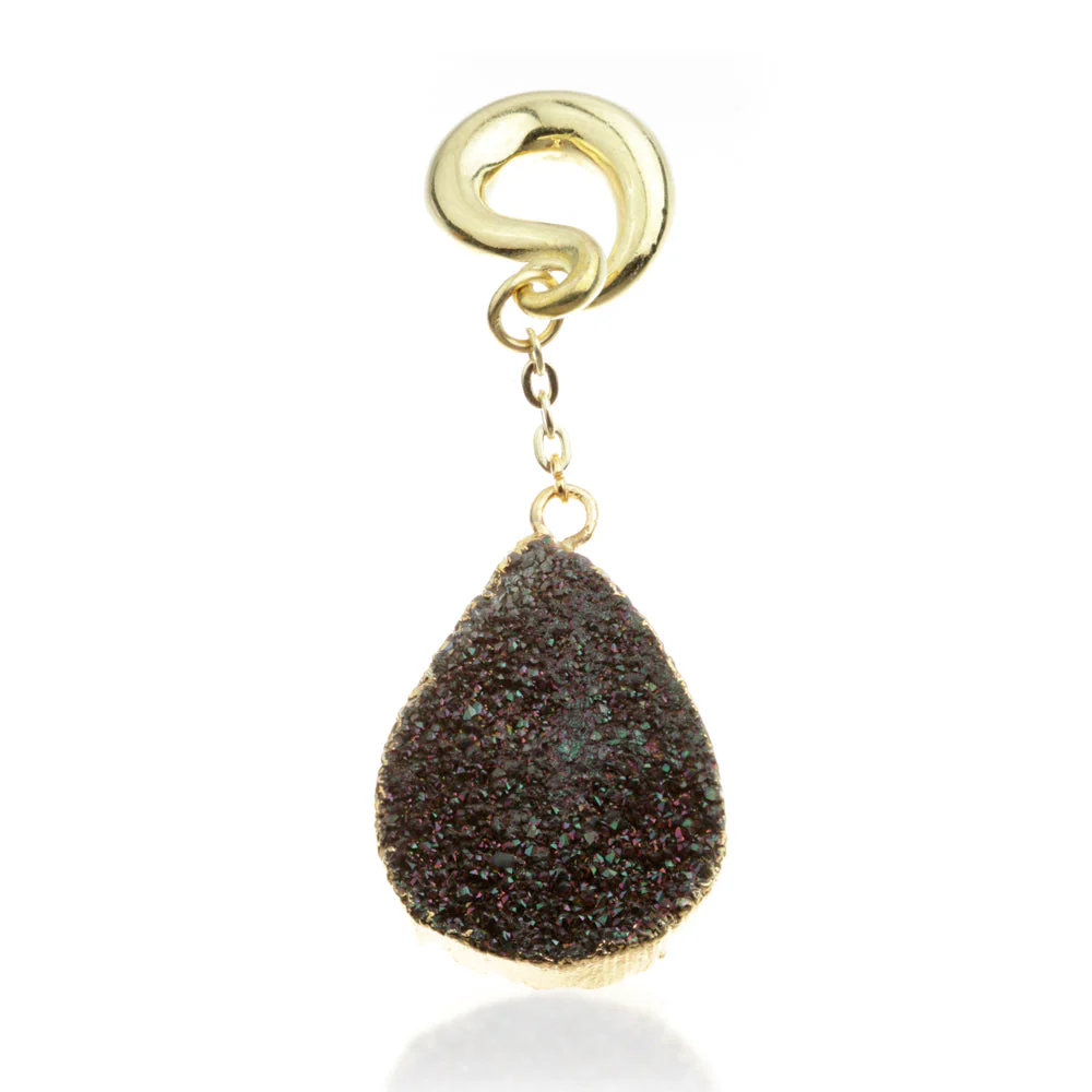 1x Druze Crystal Ear Weight - Image 2