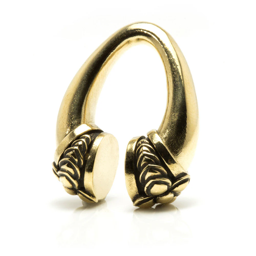 1x Hanging Brass Ear Weight - BRWEIGHT31