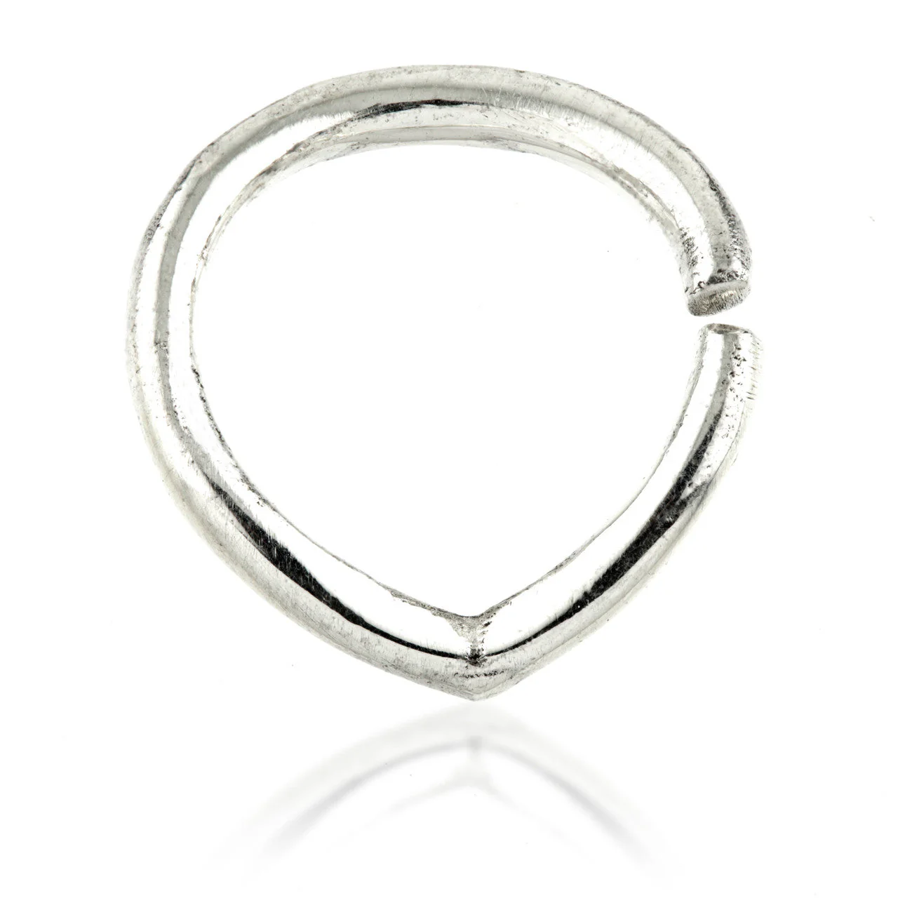 1x Wishbone Silver Open Cartilage Ring - SVSEP32