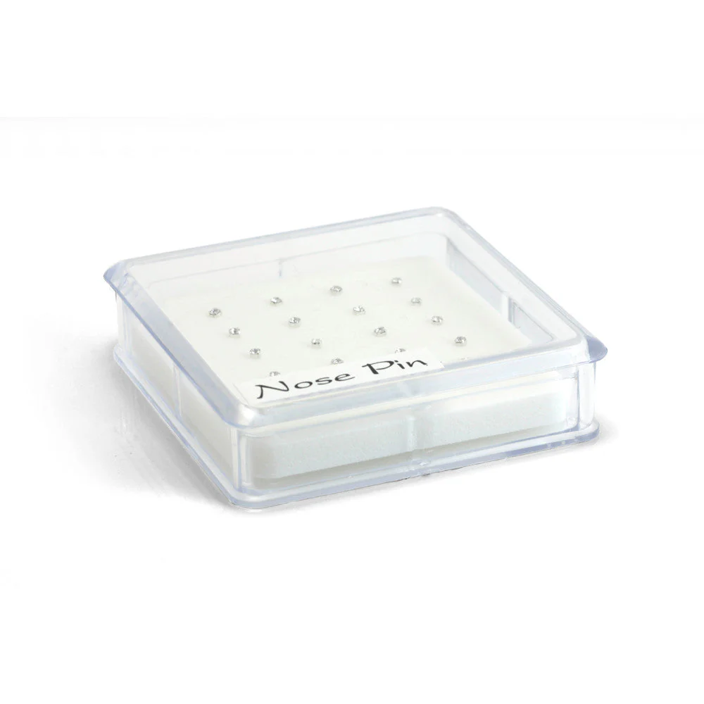 20x Silver Crystal Gems - L Shaped - in Box - Image 2