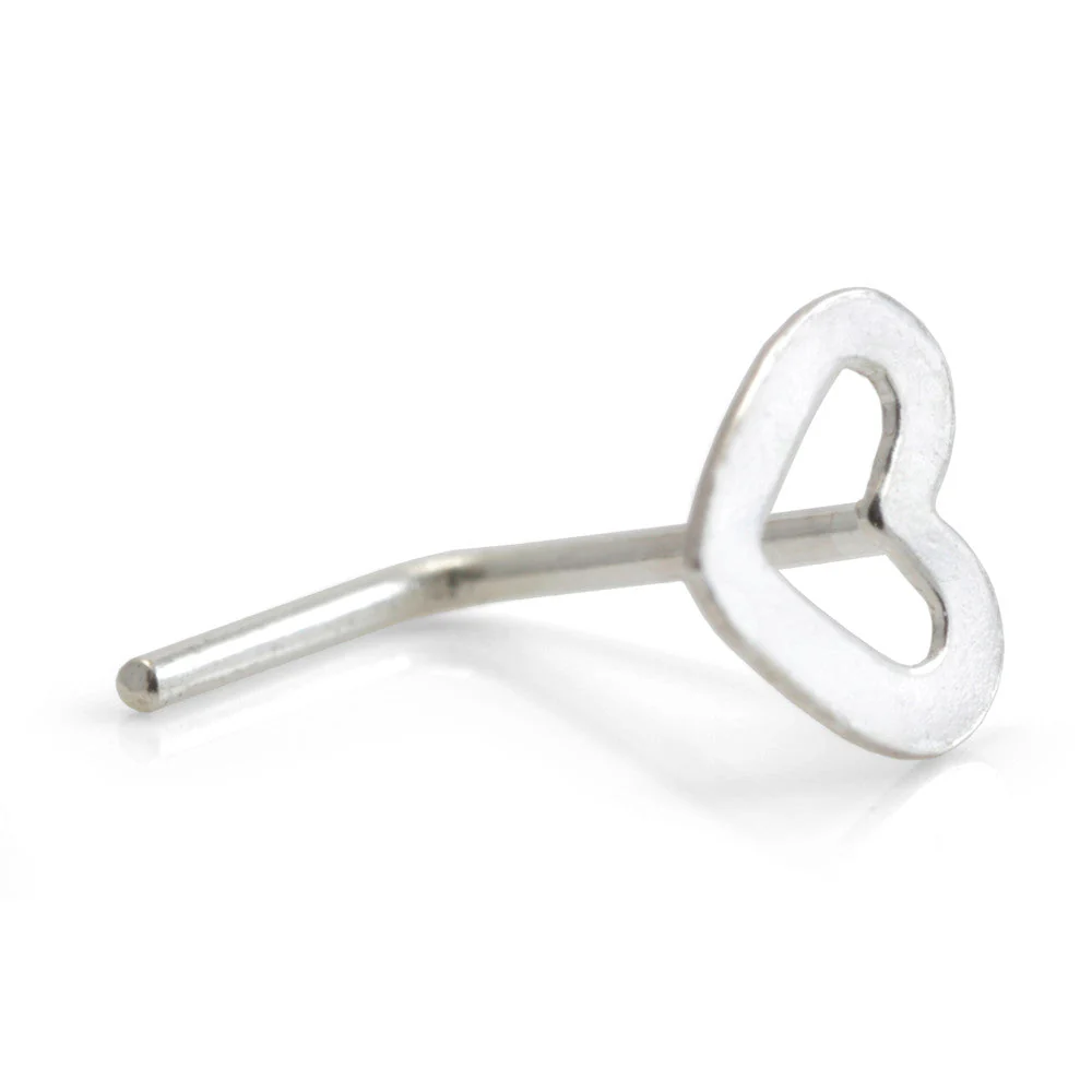 20x Silver Heart Bent Back - in Box - Image 2