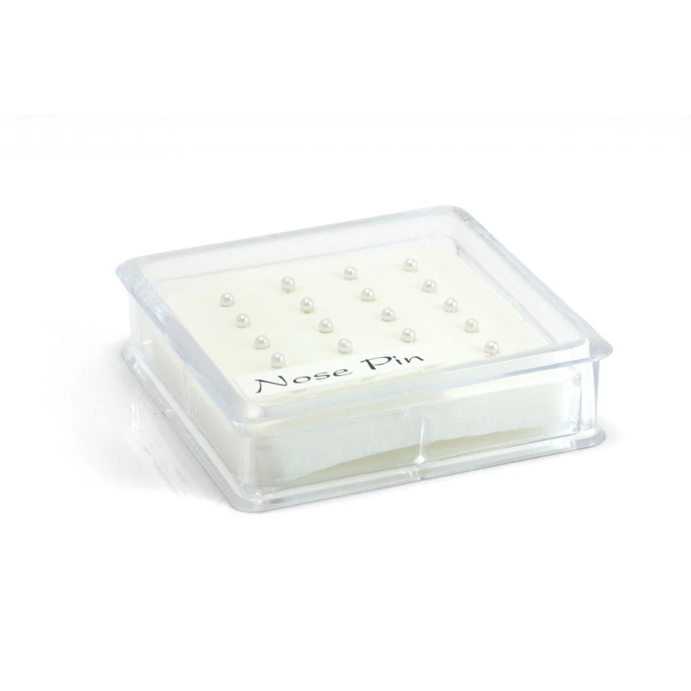 20x Silver Pearl Straight Ball Back - in Box - Image 2