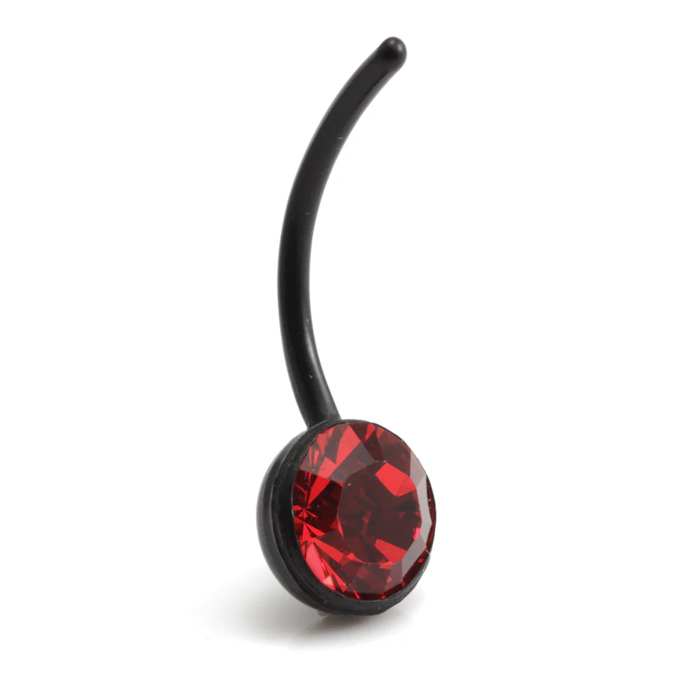 8mm Gem Black Bioflex Navel - Image 3