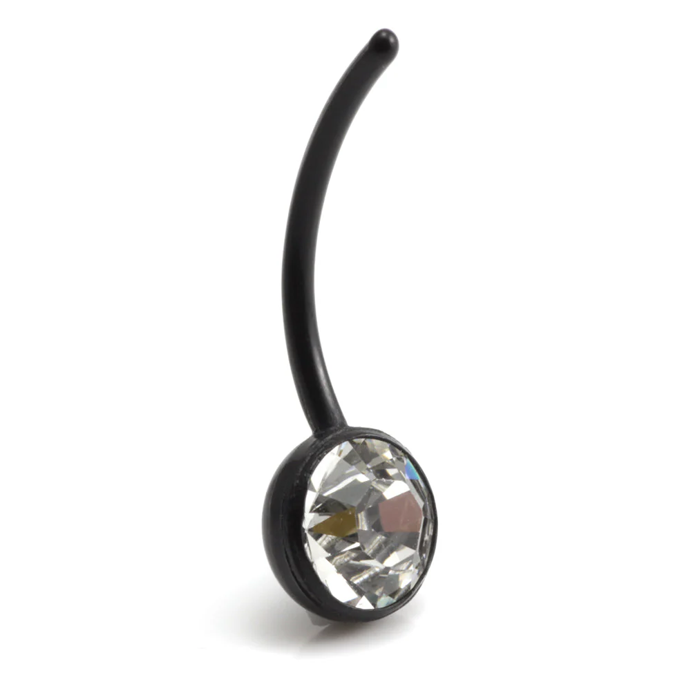 8mm Gem Black Bioflex Navel - Image 4