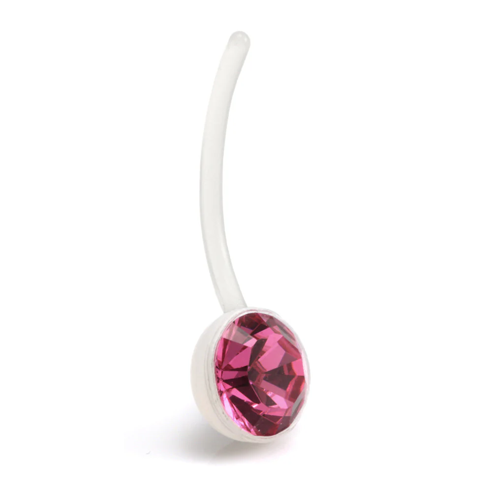 8mm Gem Clear Bioflex Navel - Image 2
