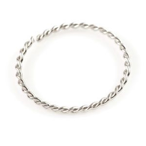 9ct Gold Twisted Seamless Ring - Image 3