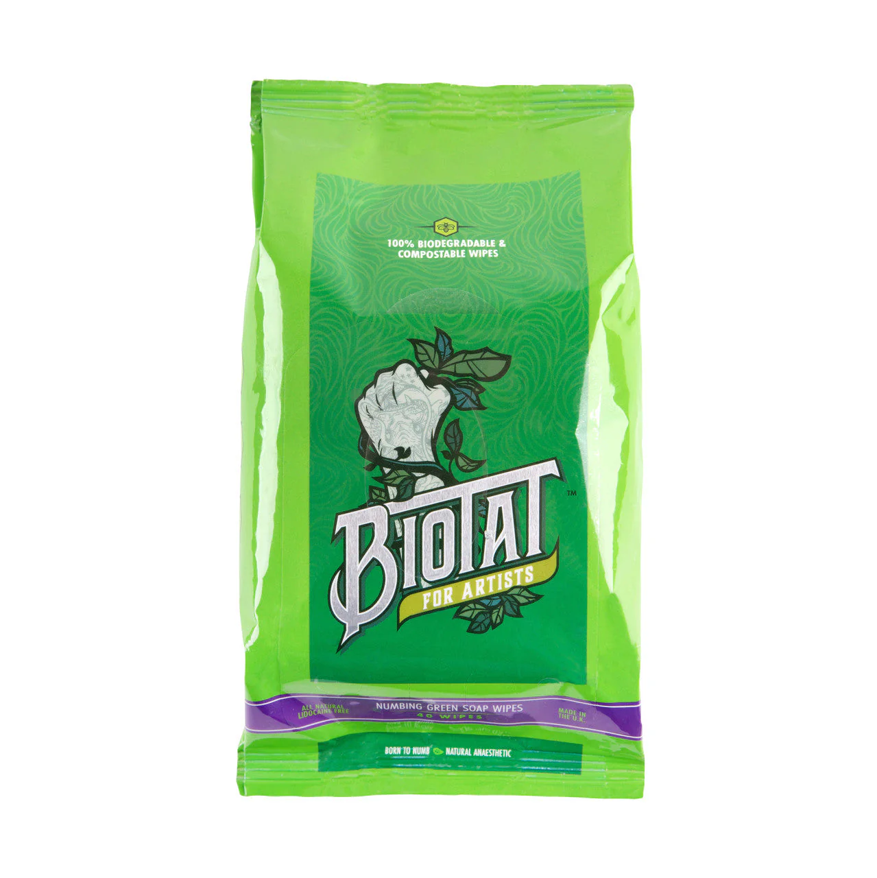 Biotat Green Soap Wipes Pack 40 - Image 4