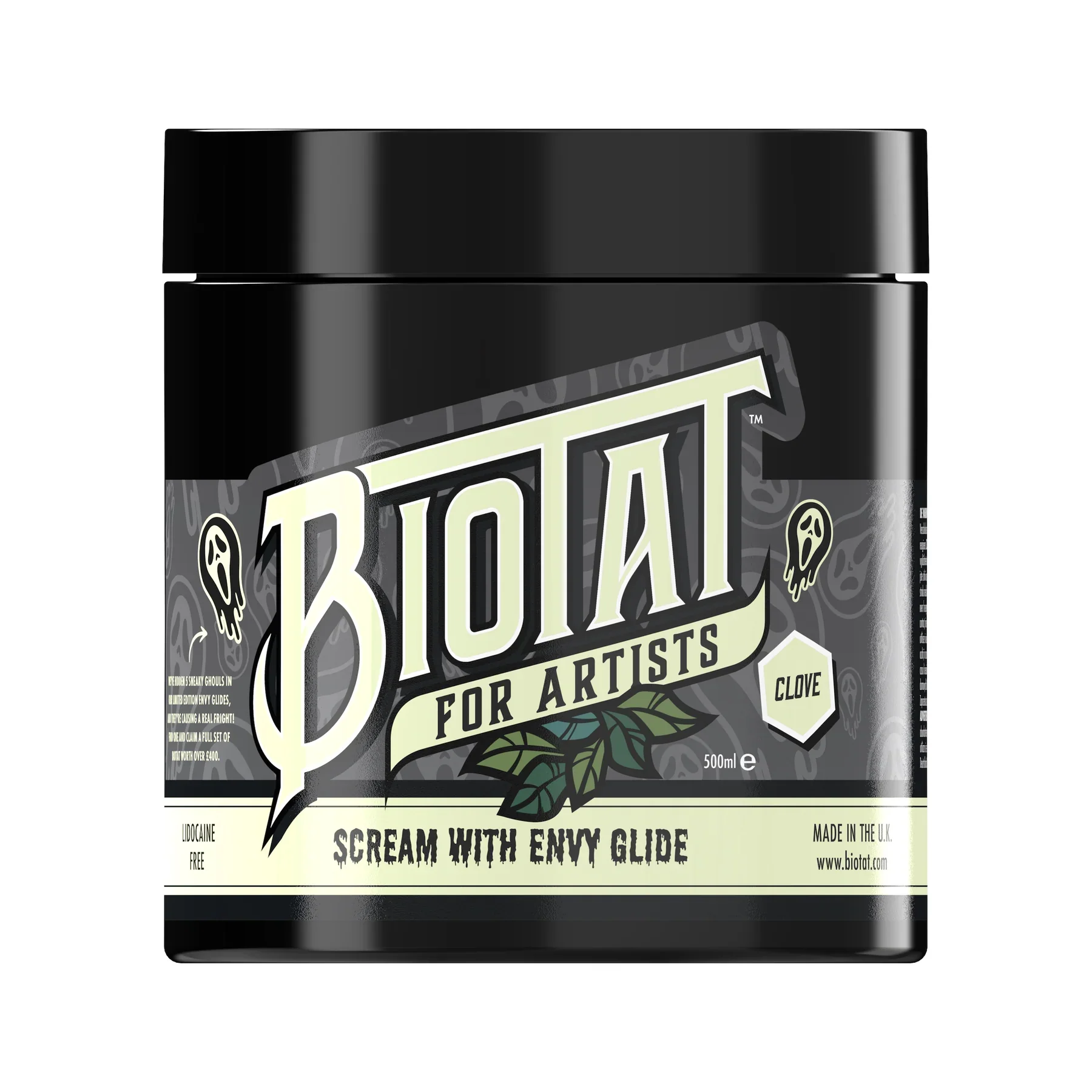 Biotat Numbing Tattoo Glide - Glow in the Dark Scream With Envy Glide 500ml - Image 3