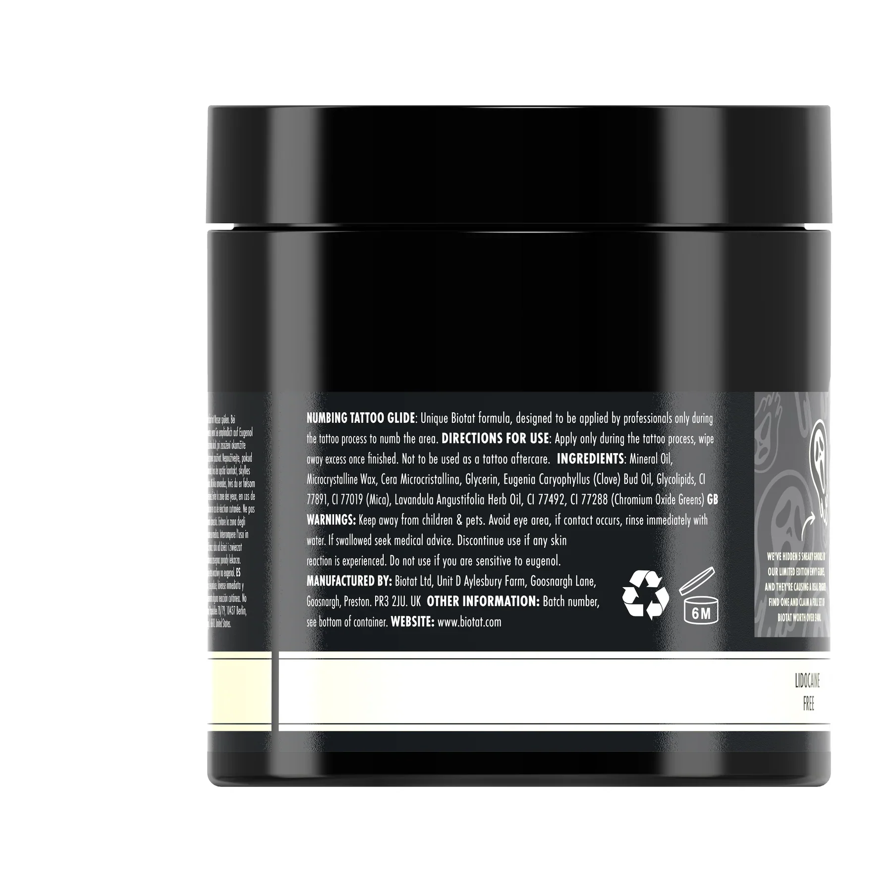 Biotat Numbing Tattoo Glide - Glow in the Dark Scream With Envy Glide 500ml - Image 4
