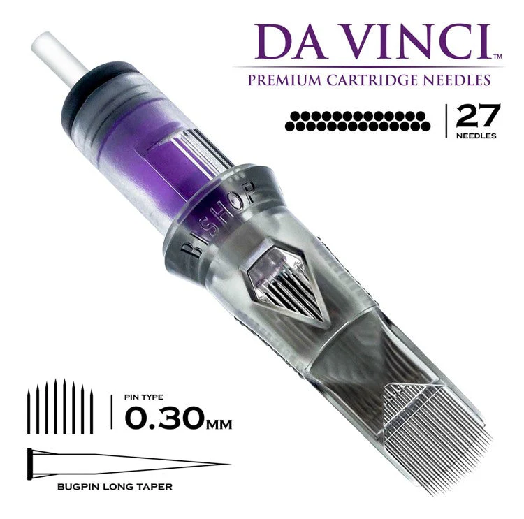 Bishop Cartridge Needles Da Vinci V2 - Curved Magnum - Bugpin - Long Taper - Image 4