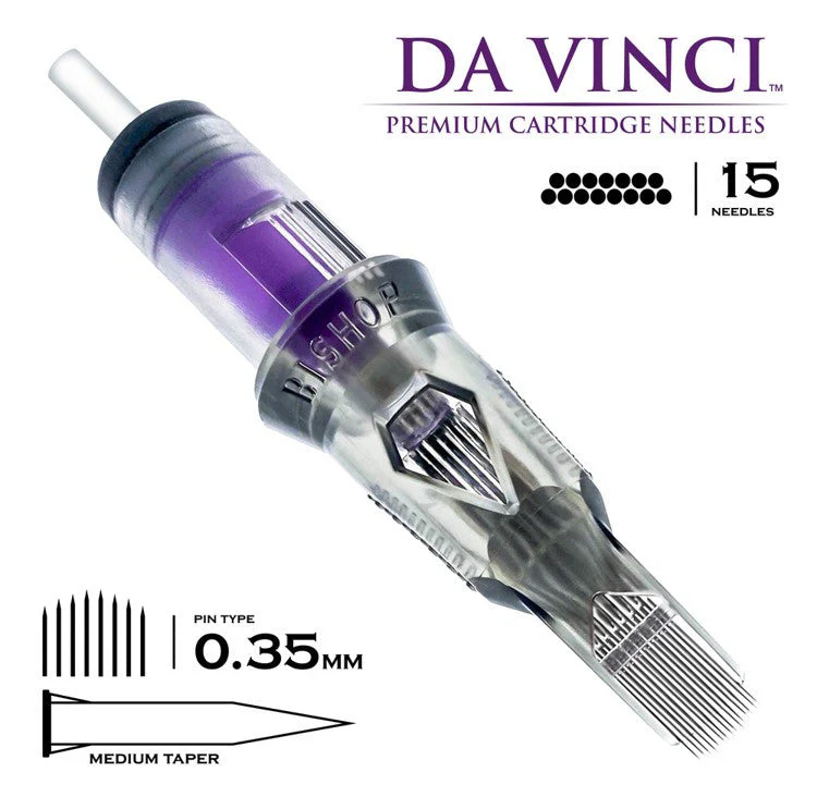 Bishop Cartridge Needles Da Vinci V2 - Curved Magnum - Bugpin - Long Taper - Image 8