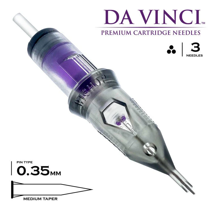 Bishop Cartridge Needles Da Vinci V2 - Round Shader - Medium Taper (0.35) - Image 4