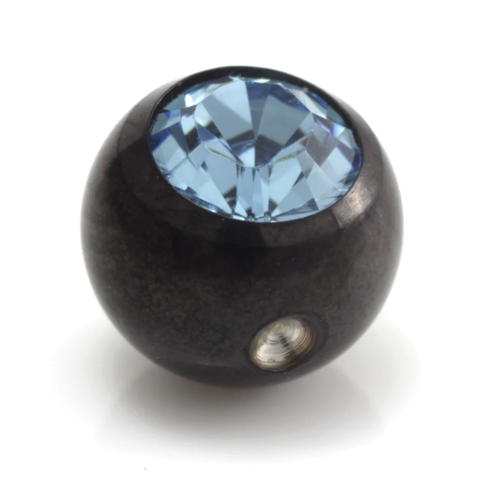 Black Steel Dimp Gem Ball - Image 11