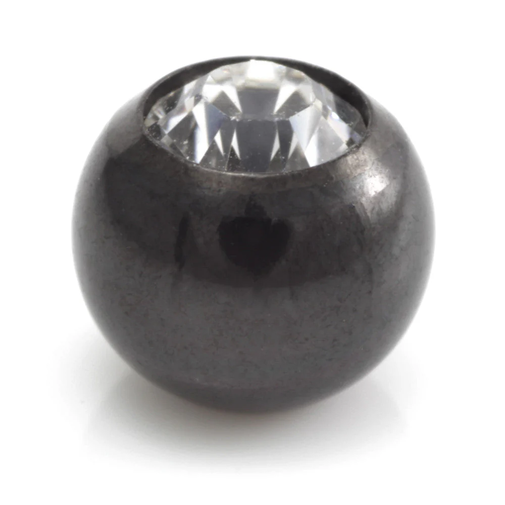 Black Steel Gem Ball -1.2mm - Image 4