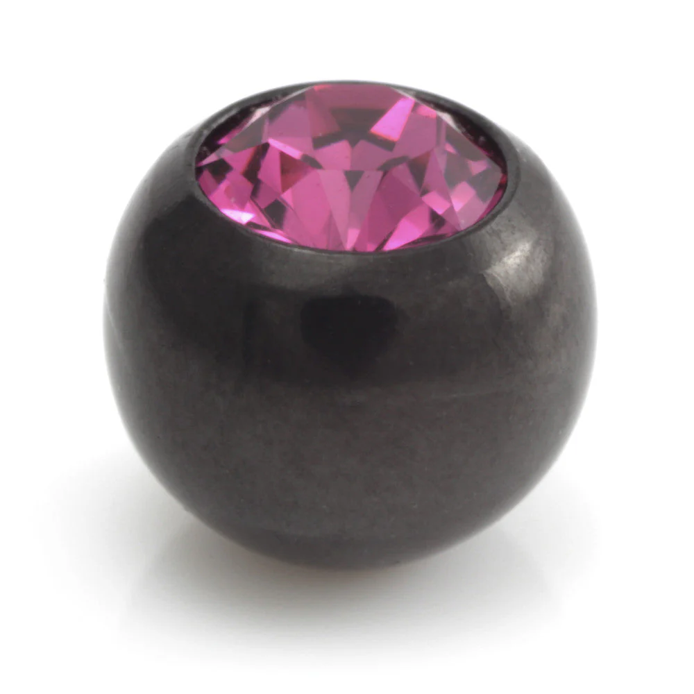 Black Steel Gem Ball -1.2mm - Image 8