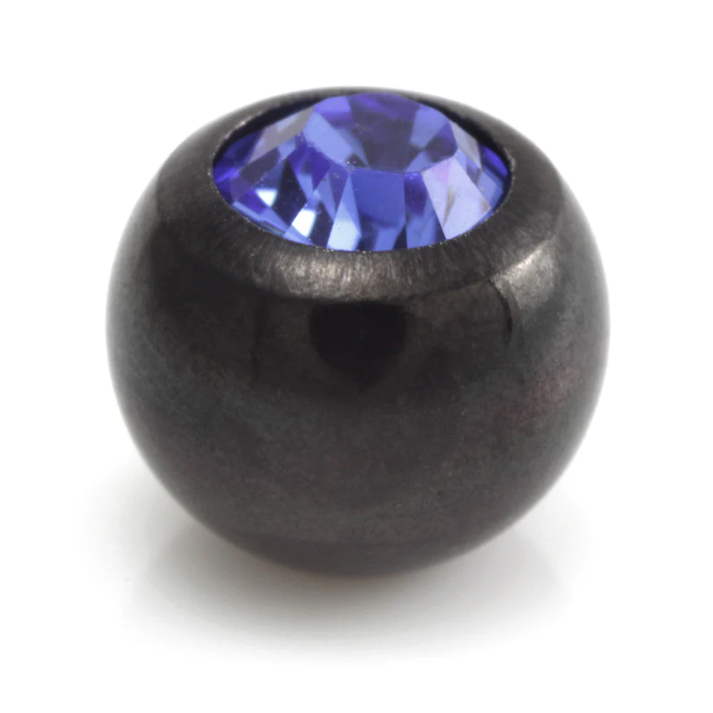 Black Steel Gem Ball - Image 2