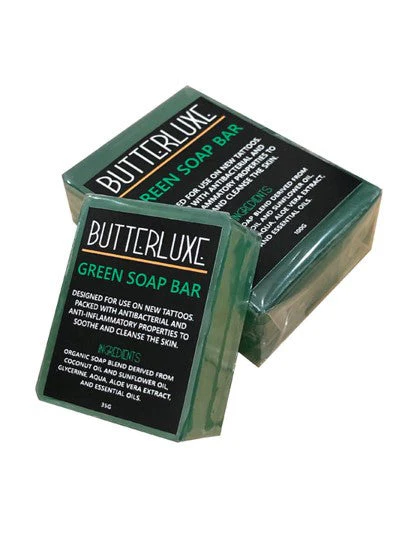 Butterluxe Green Soap Bar 8 x 100g - Image 2