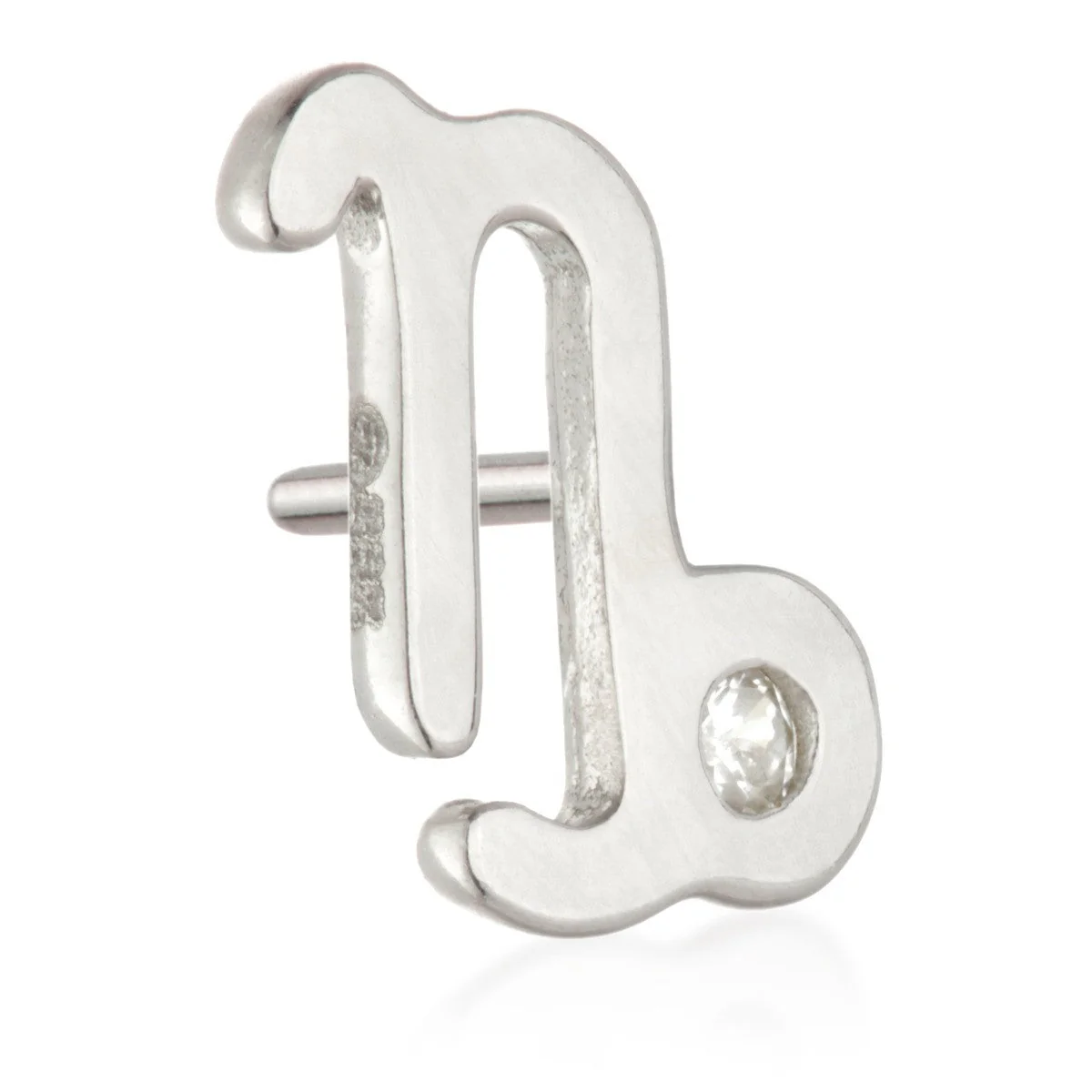 Capricorn Threadless Jewelled Zodiac Pin Attachment - Image 2