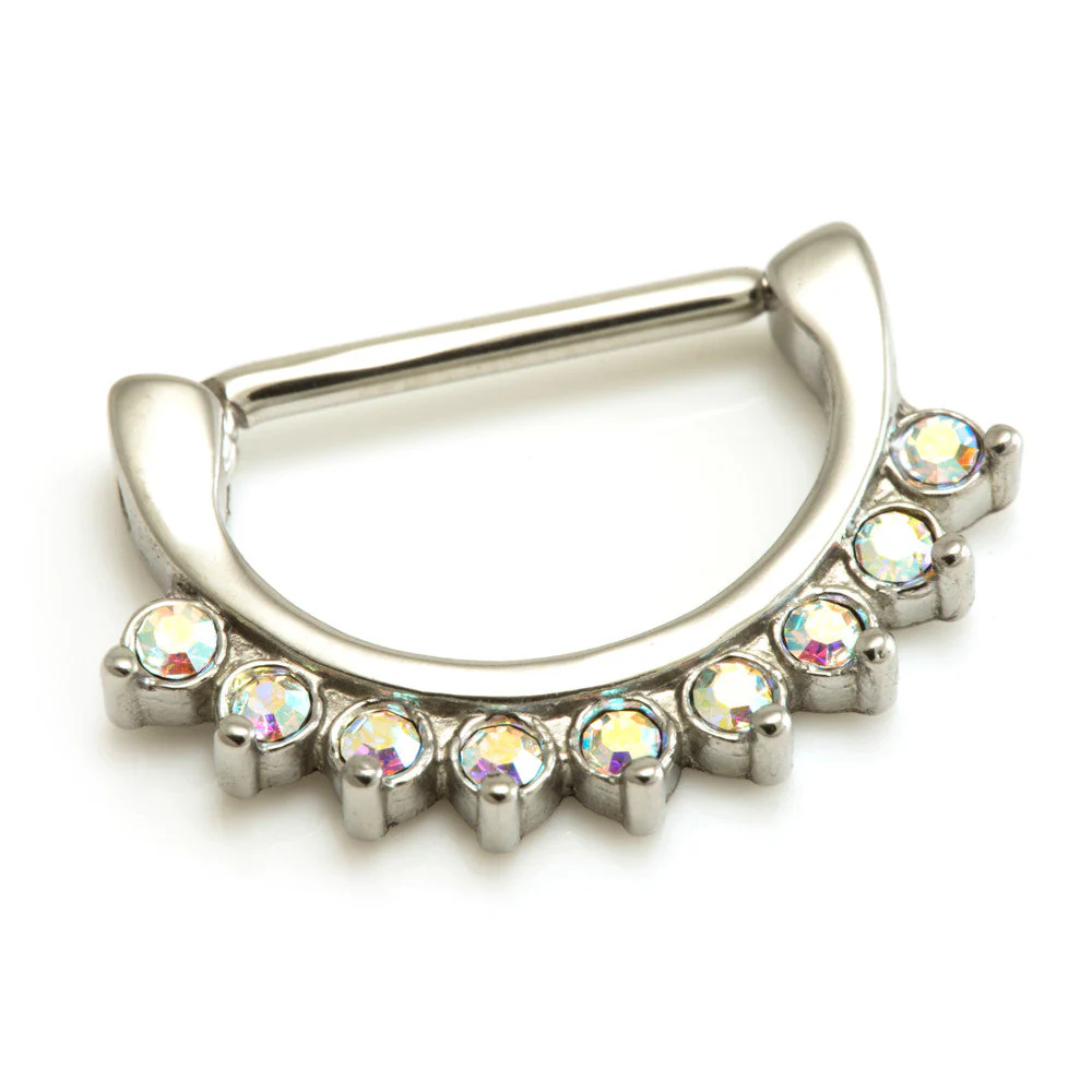 Cast Steel Gems Nipple Clicker - NCLIP4-16-CR - Image 2