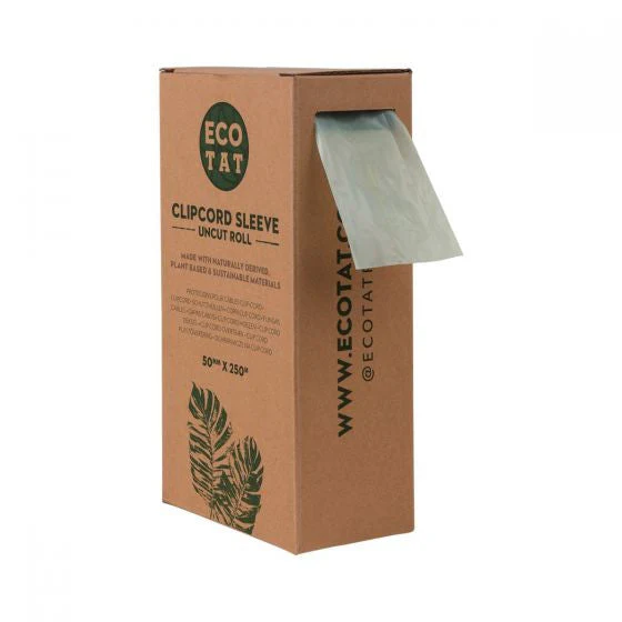 ECOTAT Clip Cord Sleeves (250m Uncut Roll) - 50mm - Image 3