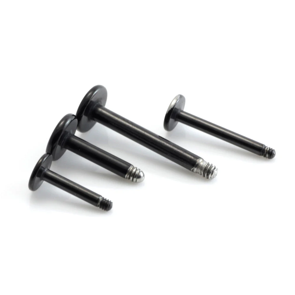 Evil Black Ti External Thread Labret Stem