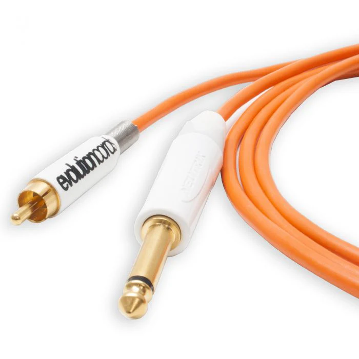 Evolution RCA Tattoo Cord to 1/4 Inch Jack. Silicone Medusa Cable - Image 2