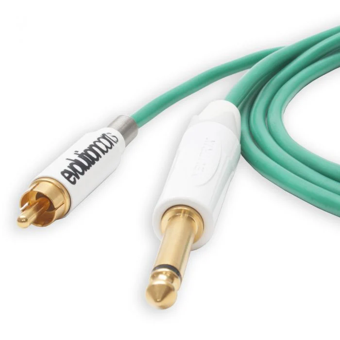 Evolution RCA Tattoo Cord to 1/4 Inch Jack. Silicone Medusa Cable - Image 3