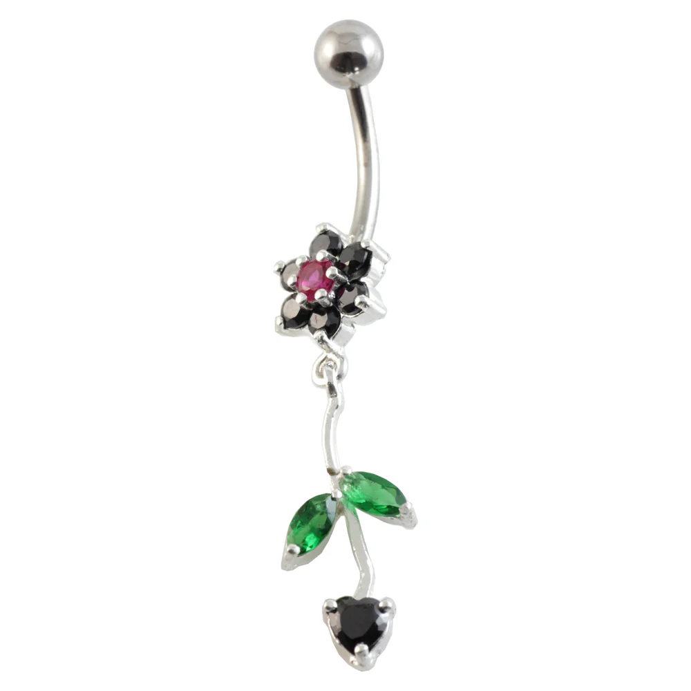 Flowers Navel Curved Bar - Image 3