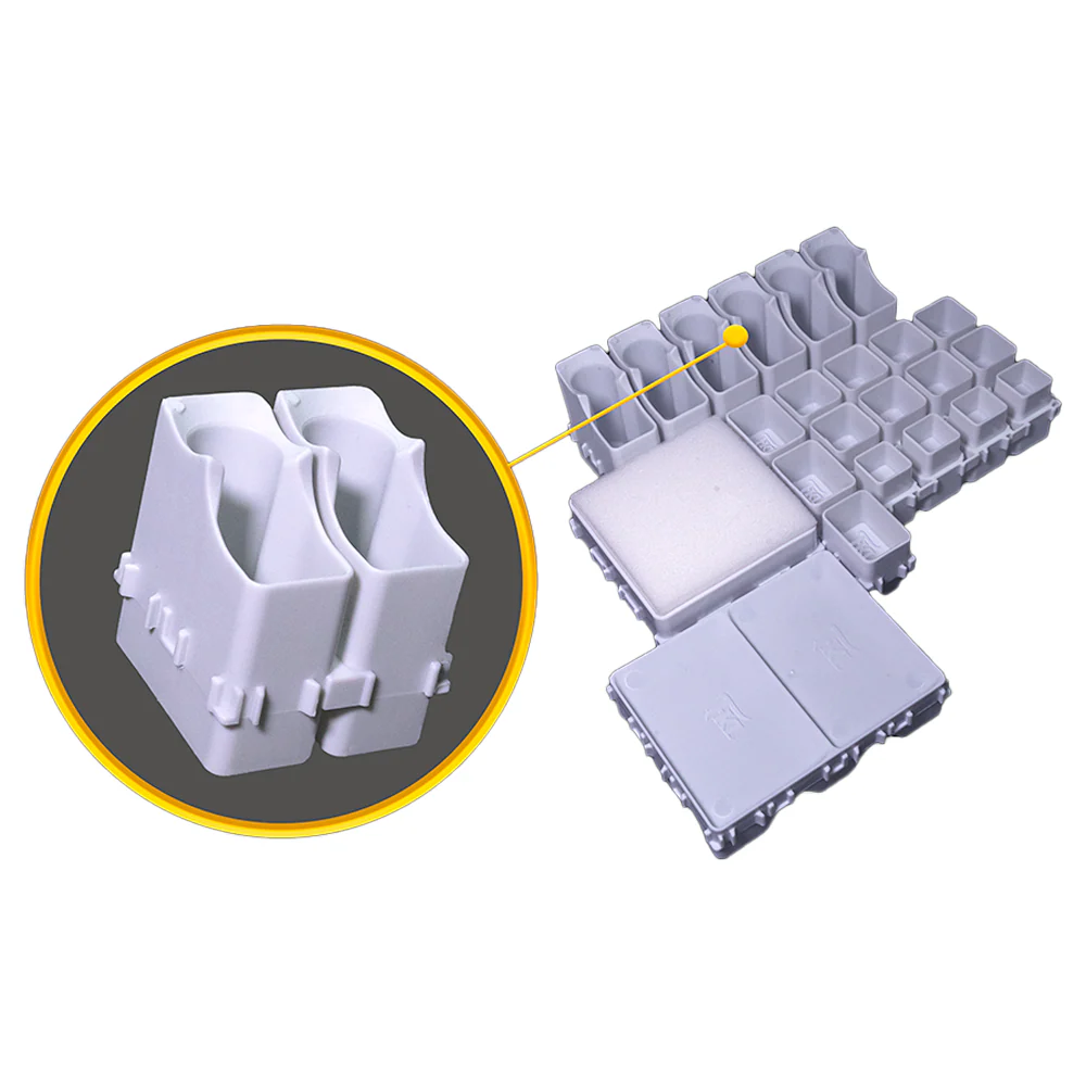 FRAKNEEDLE2 Fraktal Modular Workspace Organiser - Two Cavity Cartridge Holder x 20 - Image 3