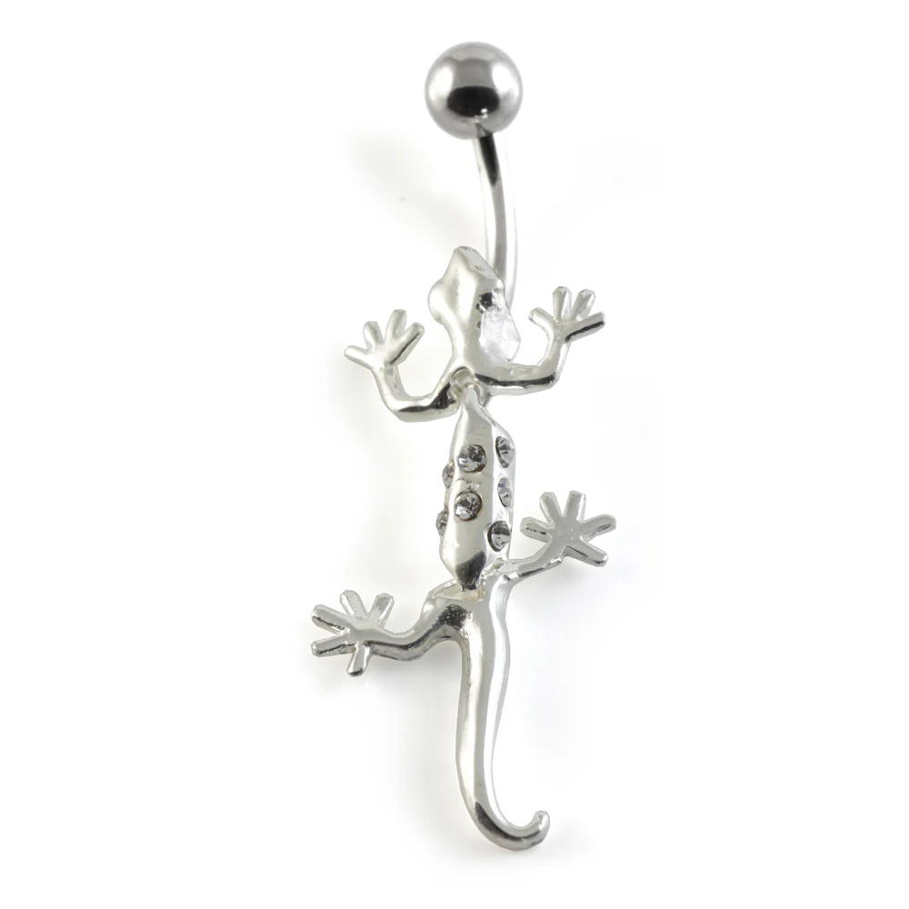 Gecko Silver & Steel Navel - Image 5