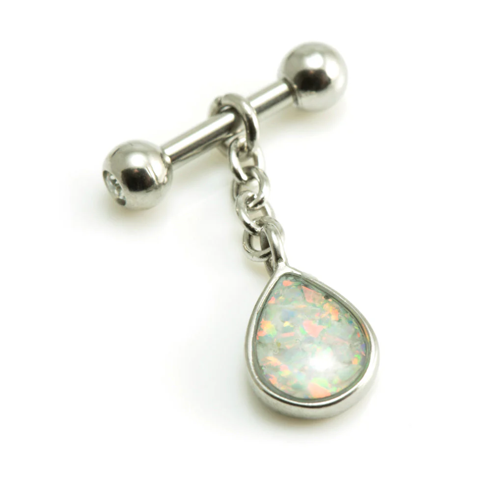 Hanging Opal Tear Stud - Image 2