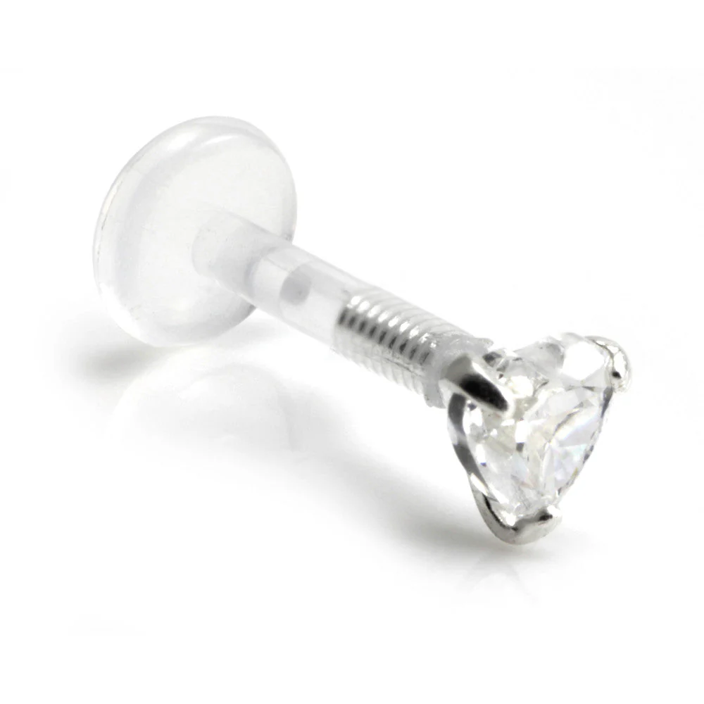 Heart Gem Bioplast Labret