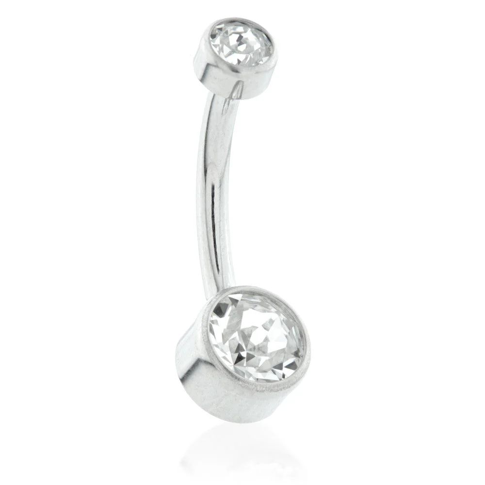 Internal Ti Double Jewelled Disk Navel - 1.6mm - Image 5
