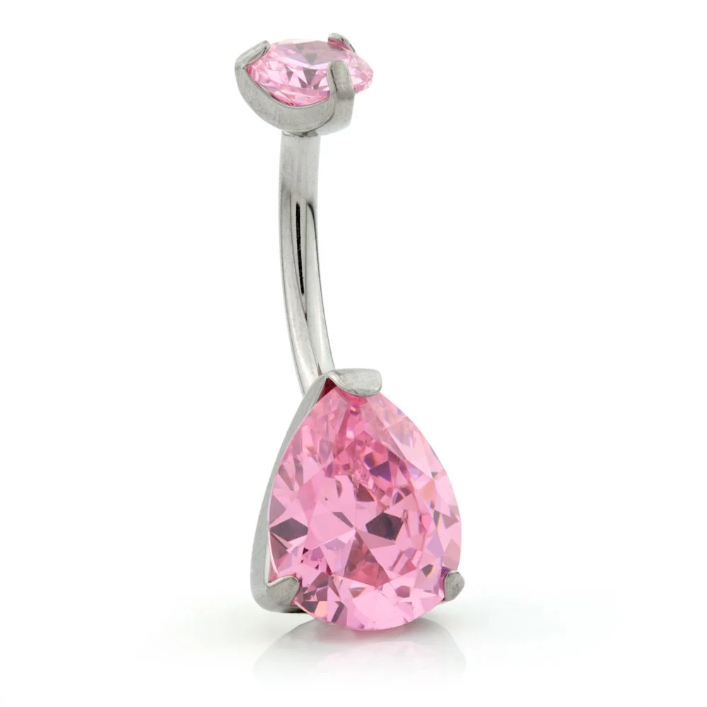 Internal Ti Tear Double Jewelled Navel - Image 4
