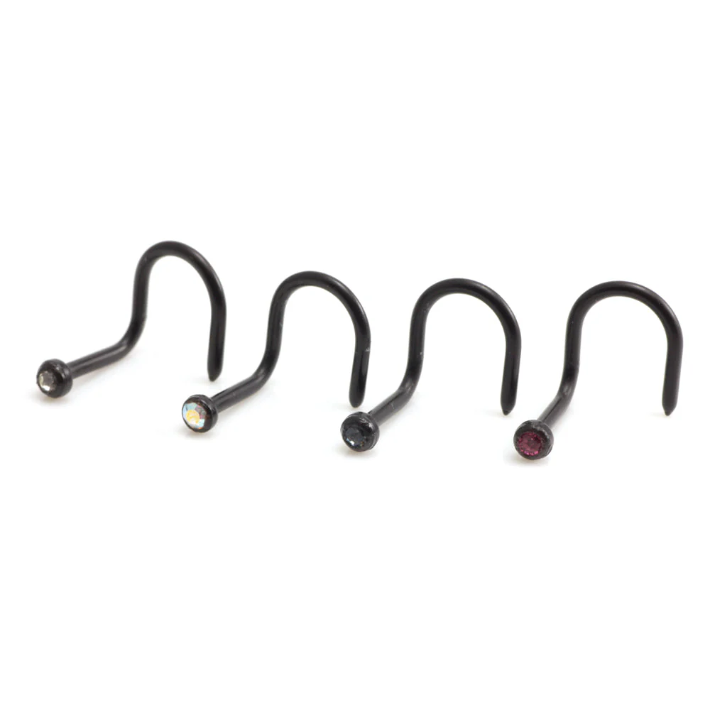 Jewelled Bioflex Nose Stud - Image 2