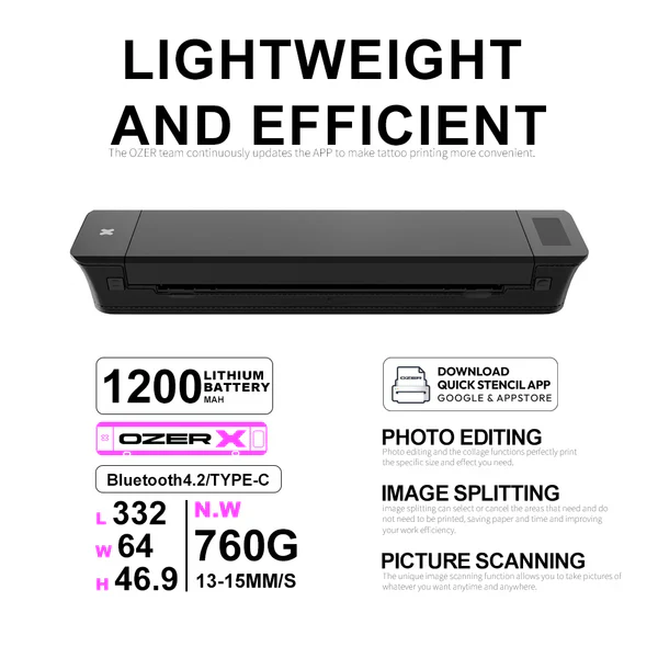 Ozer X Wireless Bluetooth Stencil Printer - Image 3