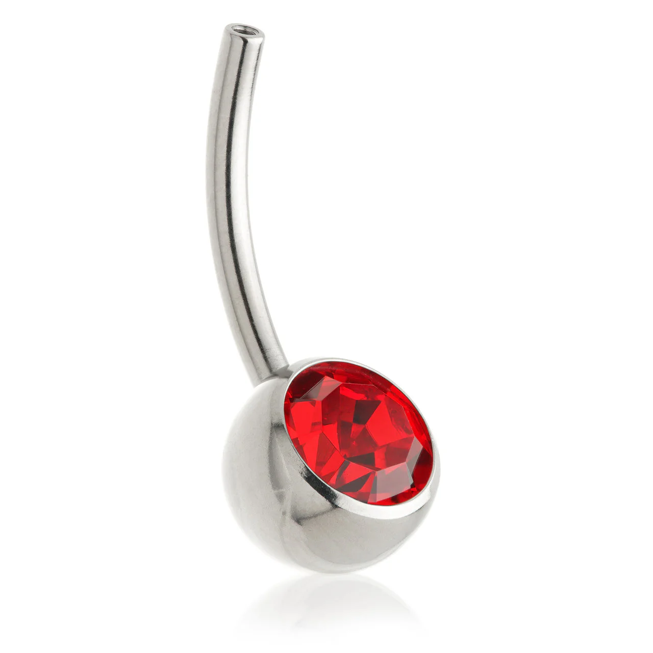 Perryman Titanium Internal Jewelled Navel Bar Stem With 0.9mm Thread - UK Made - Image 5