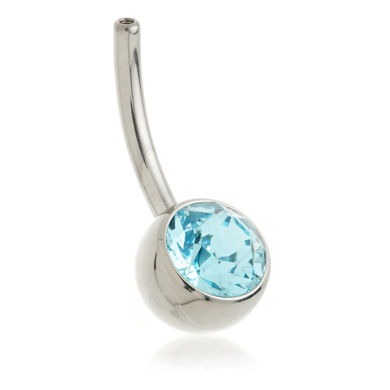 Perryman Titanium Internal Jewelled Navel Bar Stem With 0.9mm Thread - UK Made - Image 8