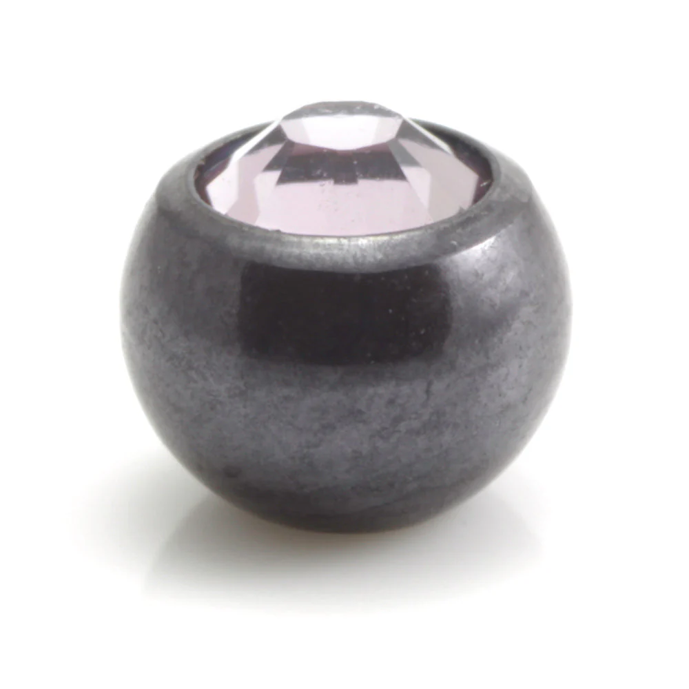 PVD Black Ti Clip In Gem Ball - Image 4