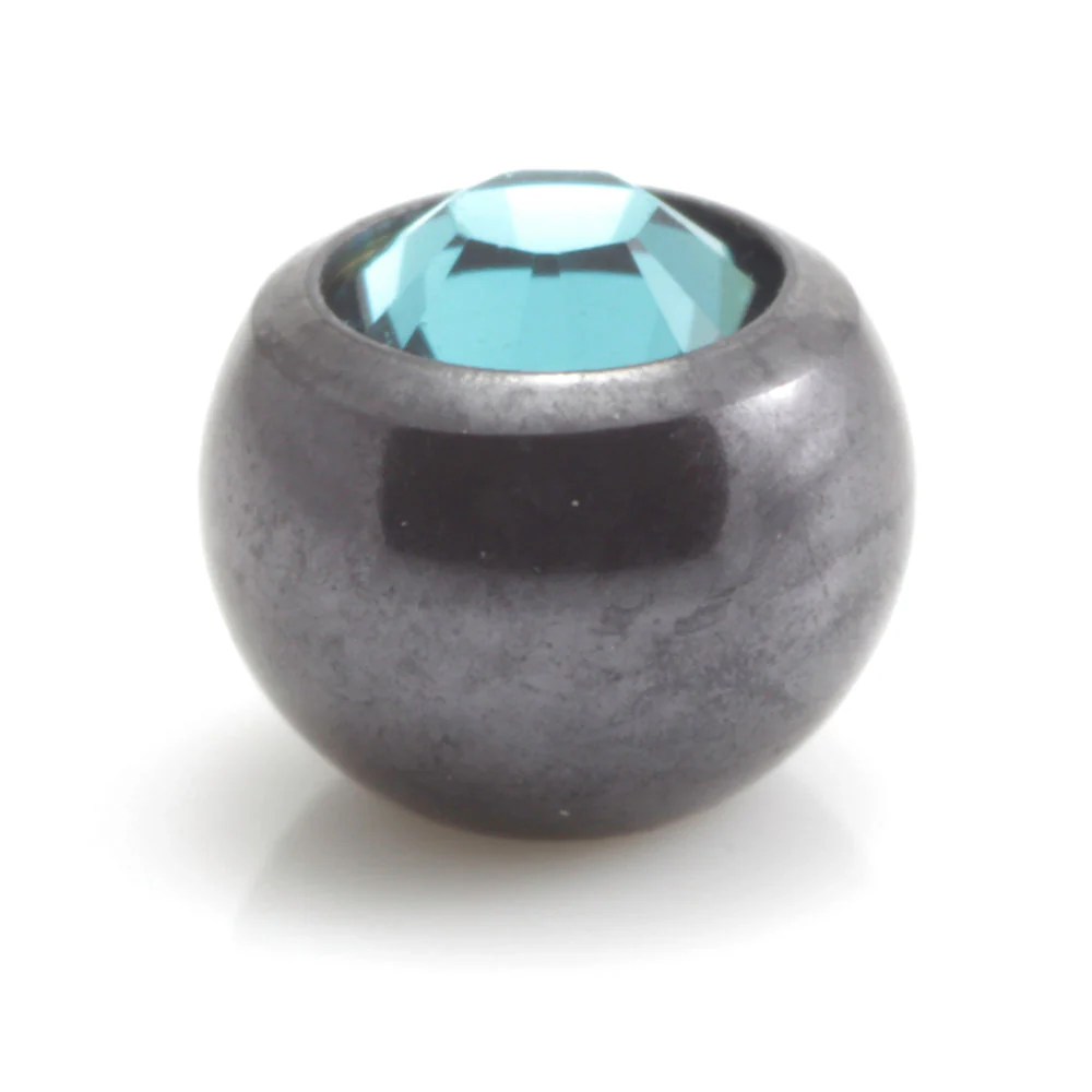 PVD Black Ti Gem Ball 1.6mm - Image 11
