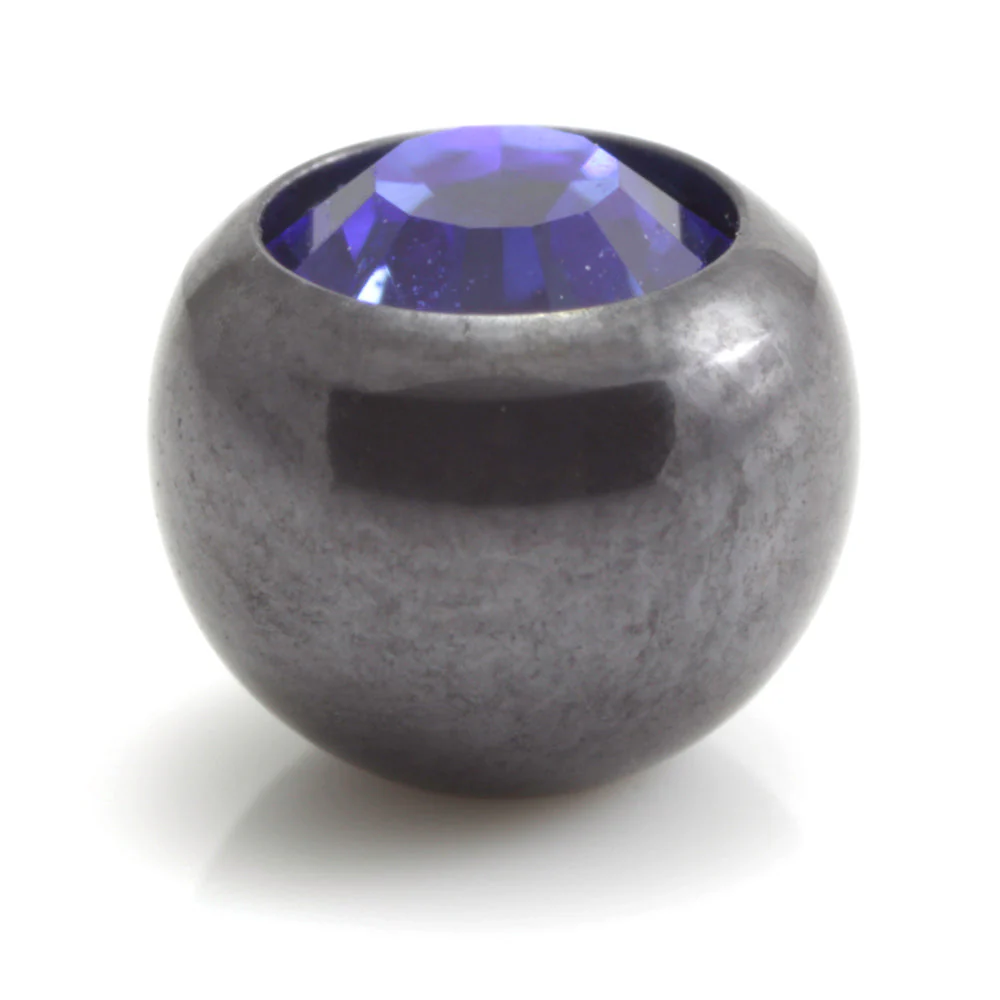 PVD Black Ti Gem Ball 1.6mm - Image 15