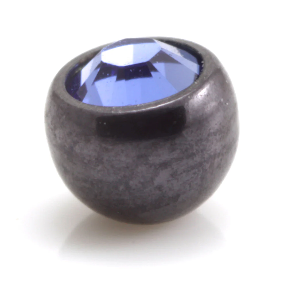 PVD Black Ti Micro Gem Ball - Image 4