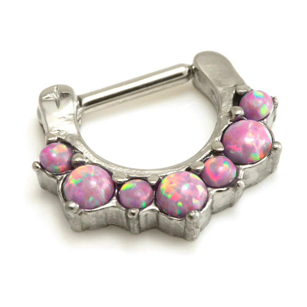 REDUCED Steel Opal Septum Ring - Image 2