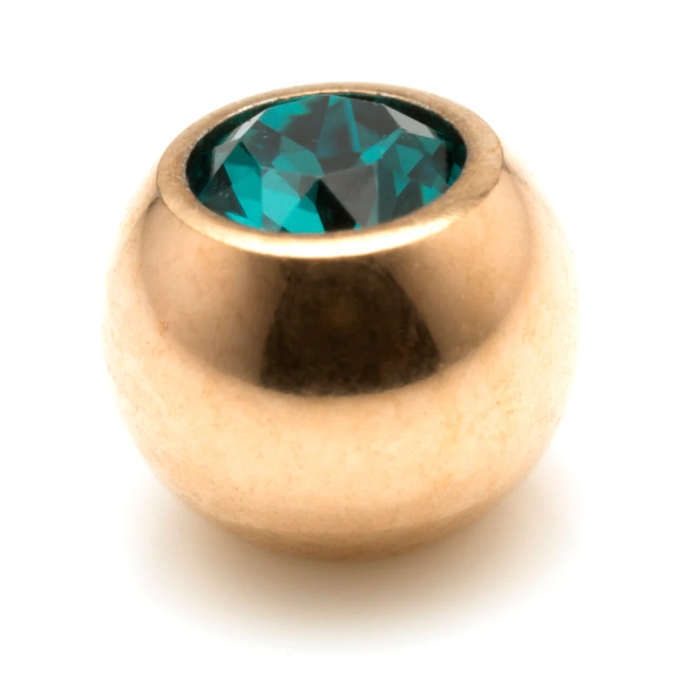 Rose Gold PVD Ti Gem Ball External - Image 5