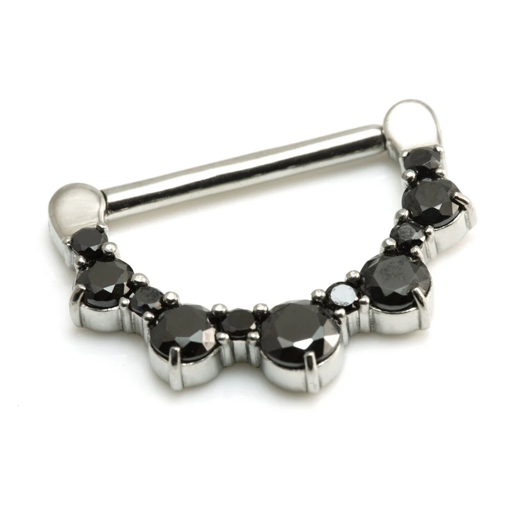 Round Gem Steel Nipple Clicker - Image 3