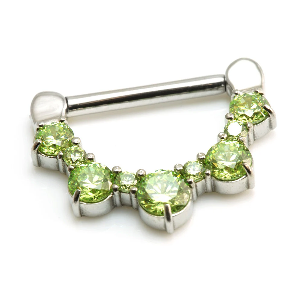 Round Gem Steel Nipple Clicker - Image 4