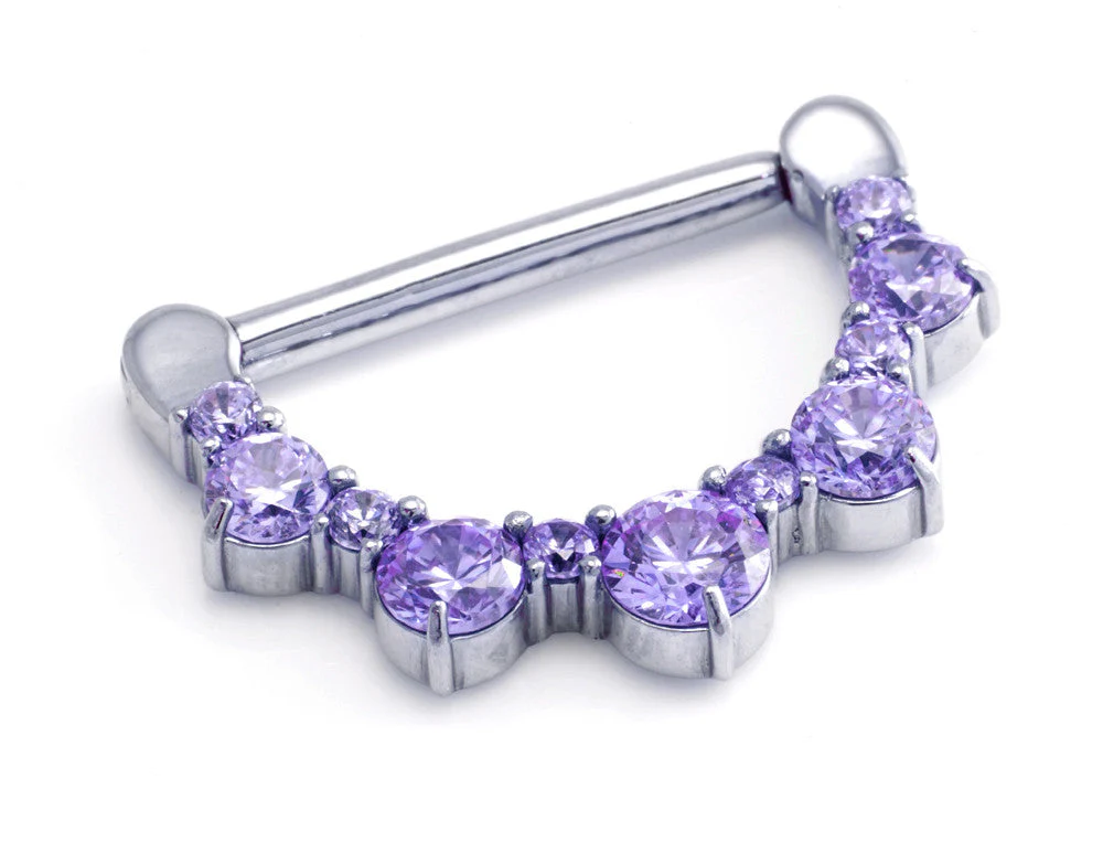 Round Gem Steel Nipple Clicker - Image 5