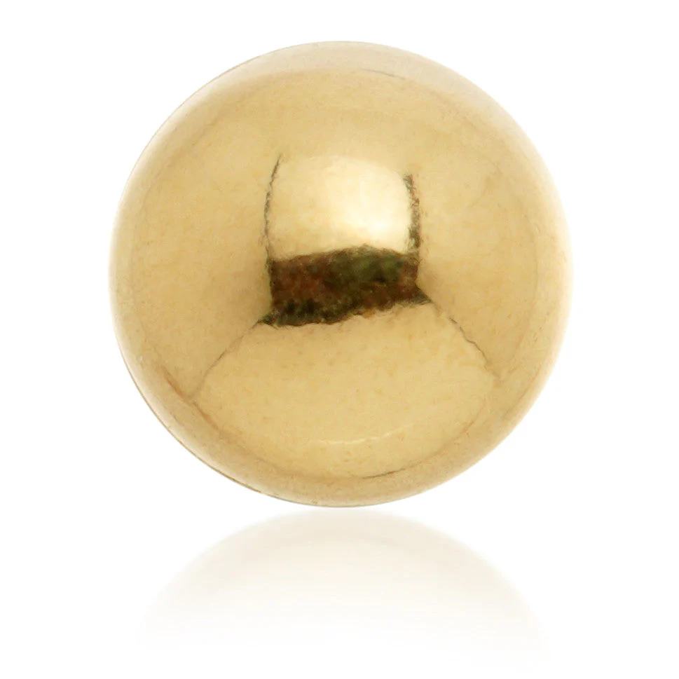 Solid 14ct Gold Internal Ball Attachment - Image 2